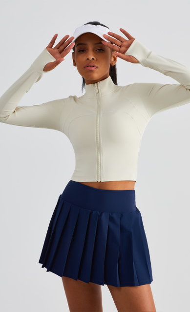 Veste de femmes à col haut à manches longues