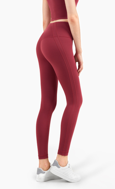 Leggings de fitness adaptés à la peau pour les femmes Pantalons de yoga à taille haute personnalisée