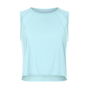 Logo personnalisé Summer dames Cotton Spandex Breathable Women Tank Top Exercice d'exercice Stronlet OEM Service