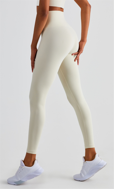 Seam Spandex Femmes V Forme Coup High Crossover Taist Gym Yoga Leggings for Women