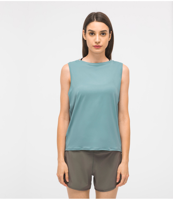 High Elastic Breathable Lulu Yoga Vest de transpiration hygroscopique pour femmes Running Fitness Fitness Lulu Yoga Clothing