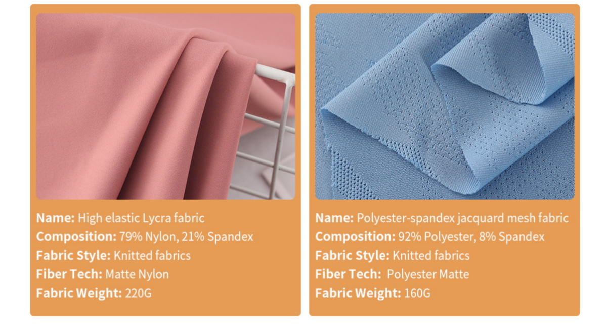 Tissu lycra élastique élevé