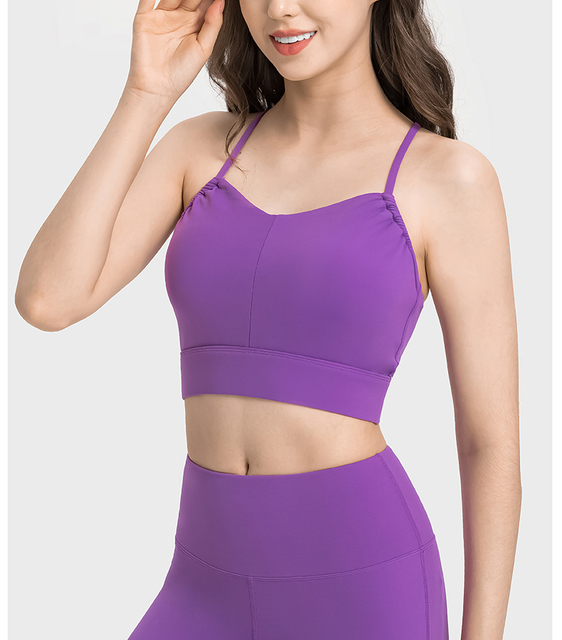 Tops de yoga de fitness Women Bras Workout Fitness avec Slim Stracs Slim Sports Bra